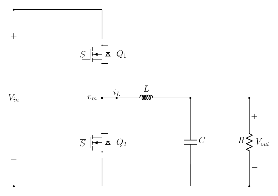 The half-bridge (synchronous) buck converter